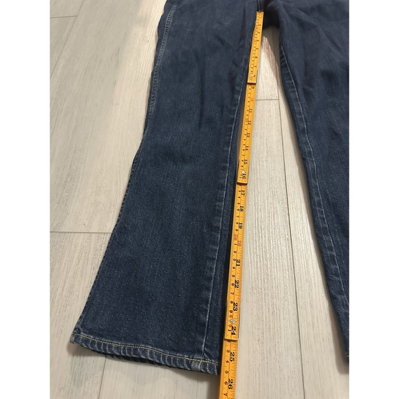 AMO Denim Bella Dark Blue Flare Jeans in Indie Blue Size 26 - Picture 7 of 9